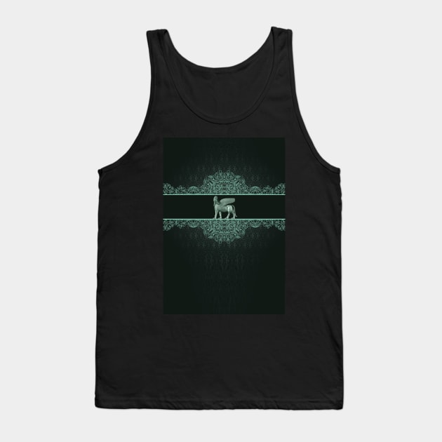 Assyrian Wingedbull (Lamassu) Tank Top by doniainart